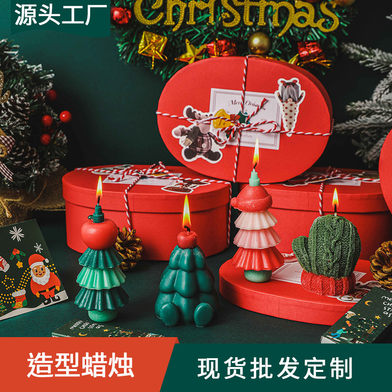 Christmas scented candle gift boxes, atmosphere souvenirs, handcrafted creative Christmas gifts, wholesale of fragrances, Candle
