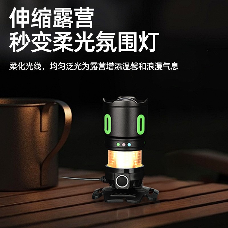 White Laser High-Intensity Headlamp, Outdoor Zoom Long-Range Camping Atmosphere Light, Night Riding And Fishing Led Long-Range Headlamp details Picture