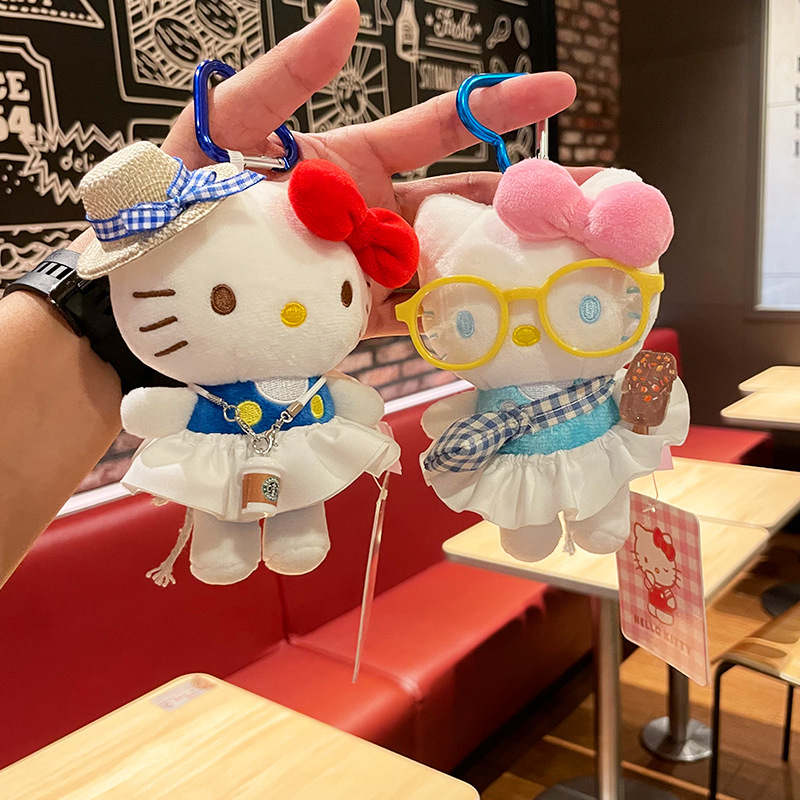 hellokitty small pendants, plush toys, keychains, dolls, backpack pendants, genuine Hello Kitty bag pendants
