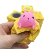 Cross-border source creative new cheese and cheese Squirrel Cup, Squirrel Kneading Fun, cheese stress-relieving toy Item Picture