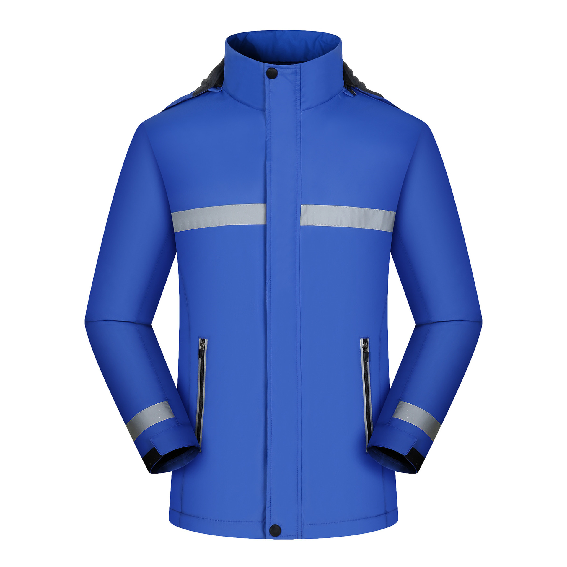 Custom-made autumn and winter raincoats, work clothes with logo printing, windproof, waterproof, outdoor reflective, corporate work clothes, cycling suits and embroidery Item Picture