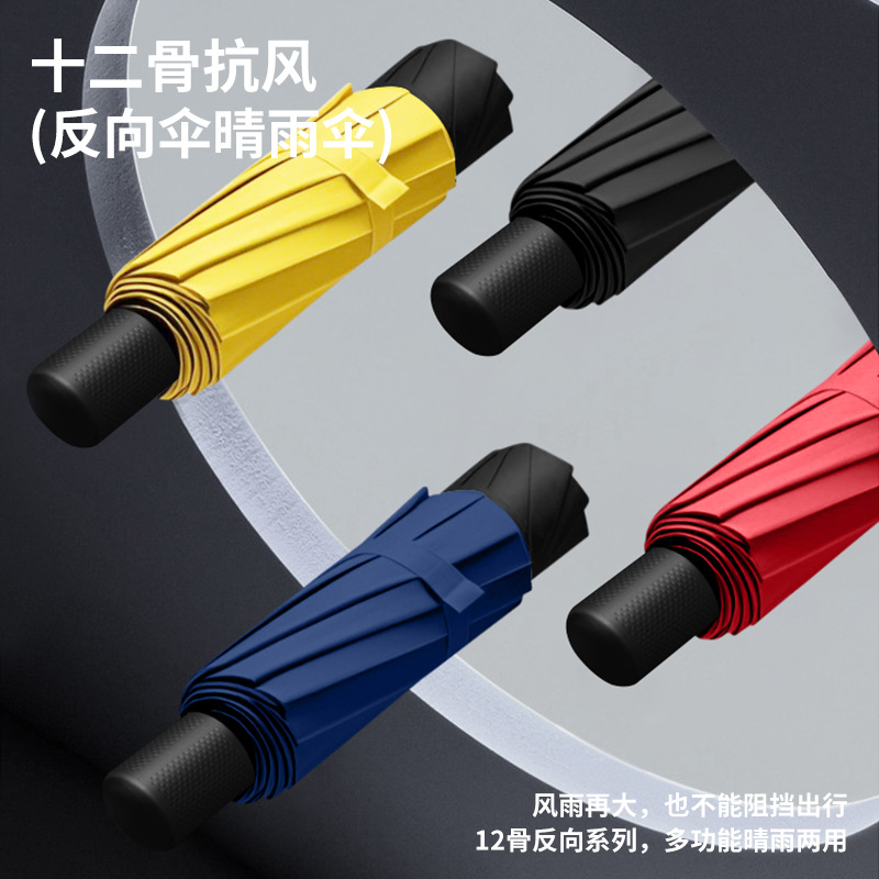 Manual umbrellas are enlarged, thickened and reinforced to prevent heavy rain. Folding umbrellas are suitable for both weather and rain. Women's wholesale and customized sunshades are durable Specification image