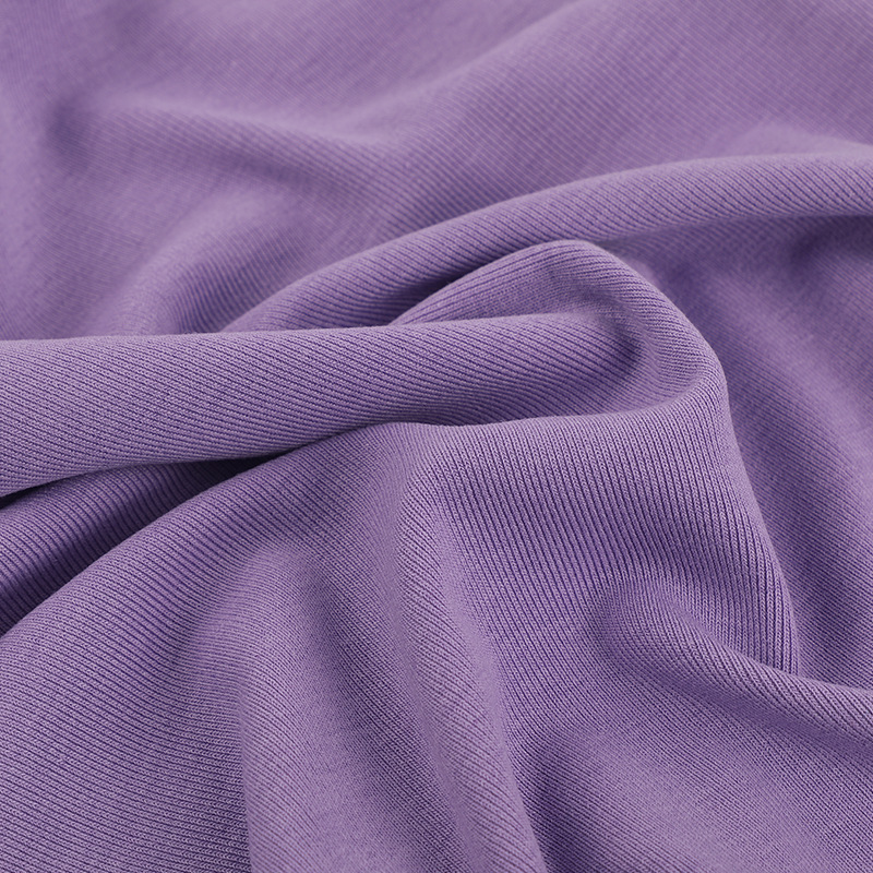 现货天丝纤维罗纹布料弹力针织坑条女装连衣裙打底衫面料细节图
