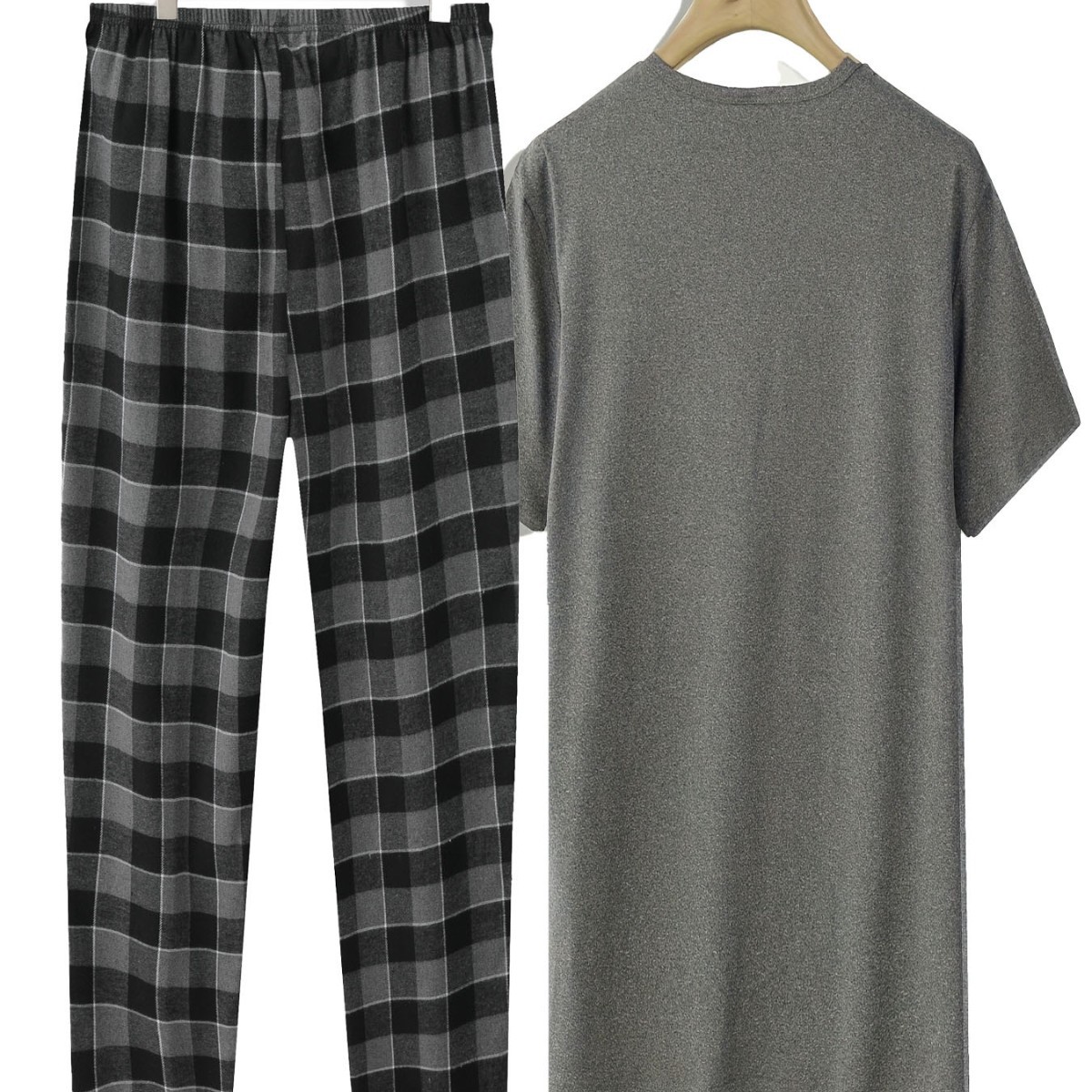 Cross-border new casual style set, two-piece printed home wear, men's trendy brand T-shirt, pajamas, short sleeves and long pants Application Scenario