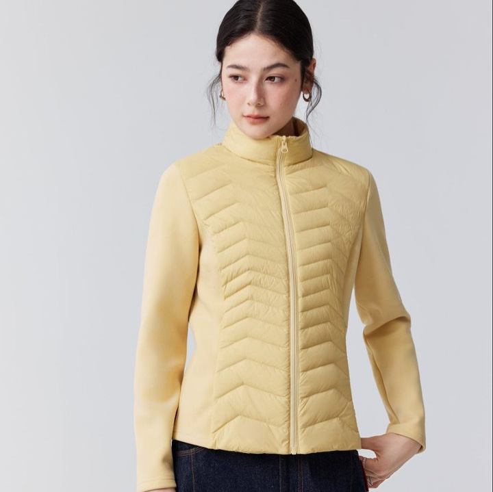 Costilla abajo chaqueta mujer otoño invierno 2026 nuevo ligero slim slim pequeña cintura bruta cuello de ganso abajo ropa abrigo corto