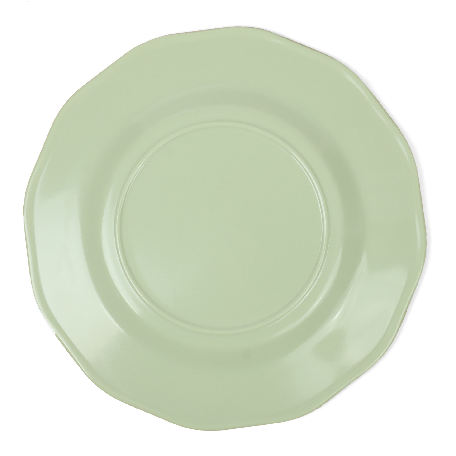 Melamine irregular-shaped rice noodle plates for commercial restaurants, light green stir-fried vegetable and rice noodle snack plates, and side dish plates for hot pot restaurants Item Picture