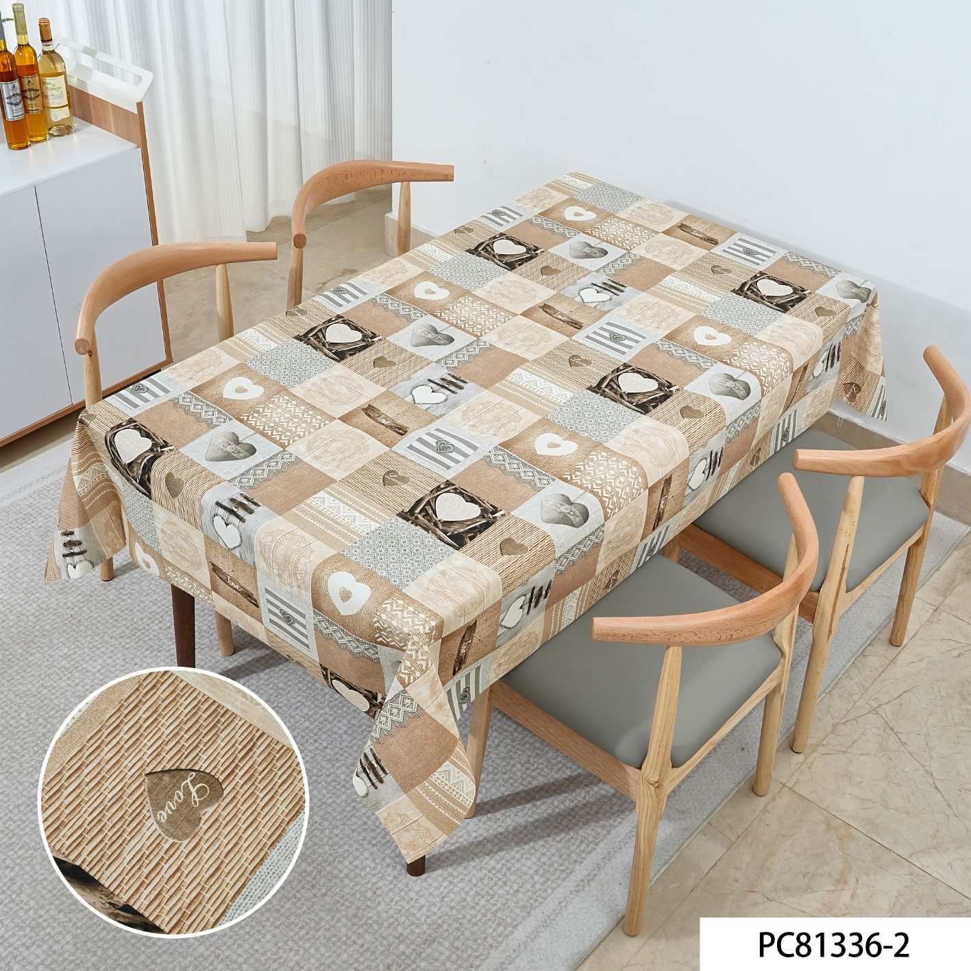 Transfronterizo nórdico imitación algodón lino tela de mesa artística mantel impermeable al agua y al aceite mesa de centro cubierta mantel rectangular premium sense details Picture