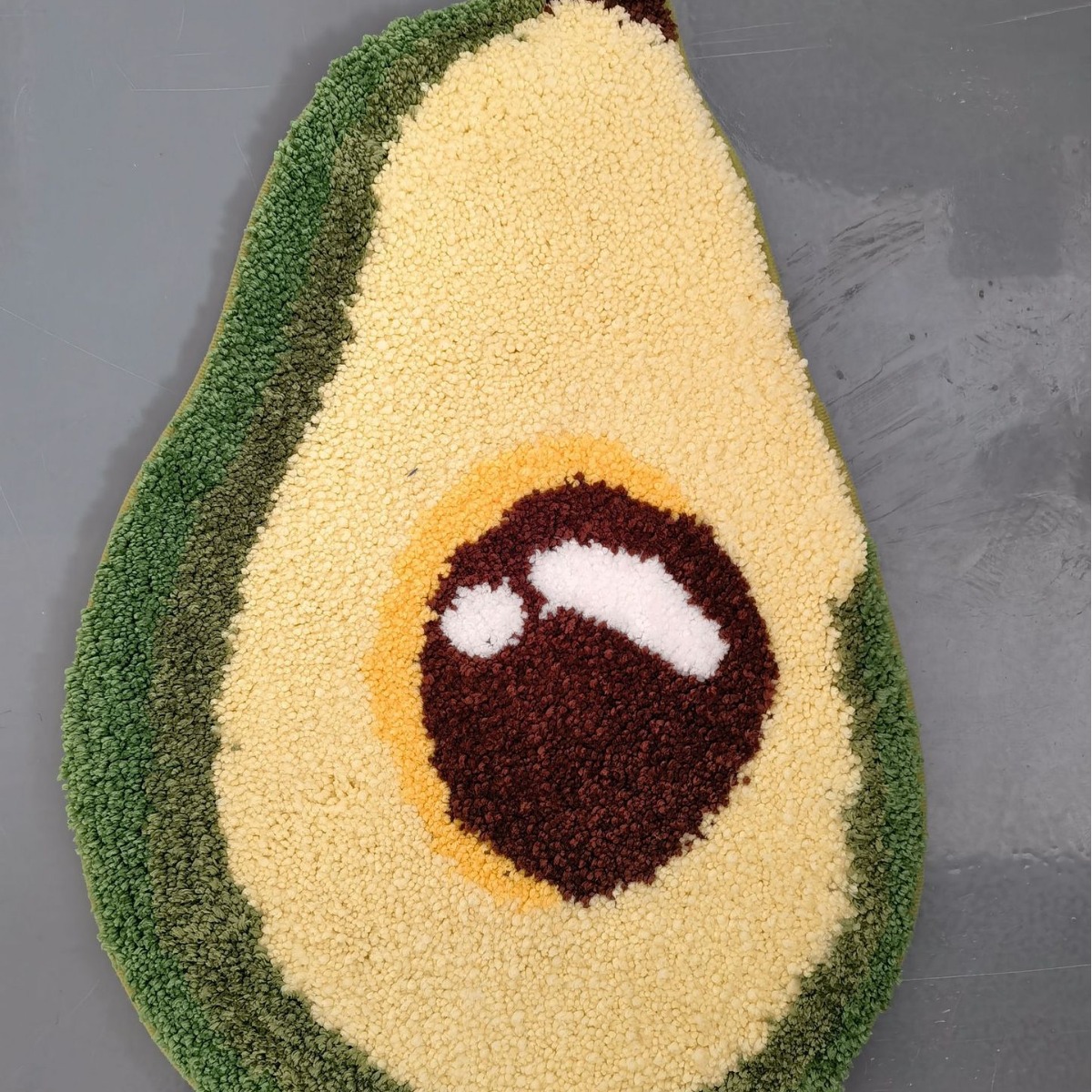 Hot-selling super-fine tufted embroidery flower cute animar-shaped smiling face game indoor bedroom bathroom absorbent door mat floor mat Specification image
