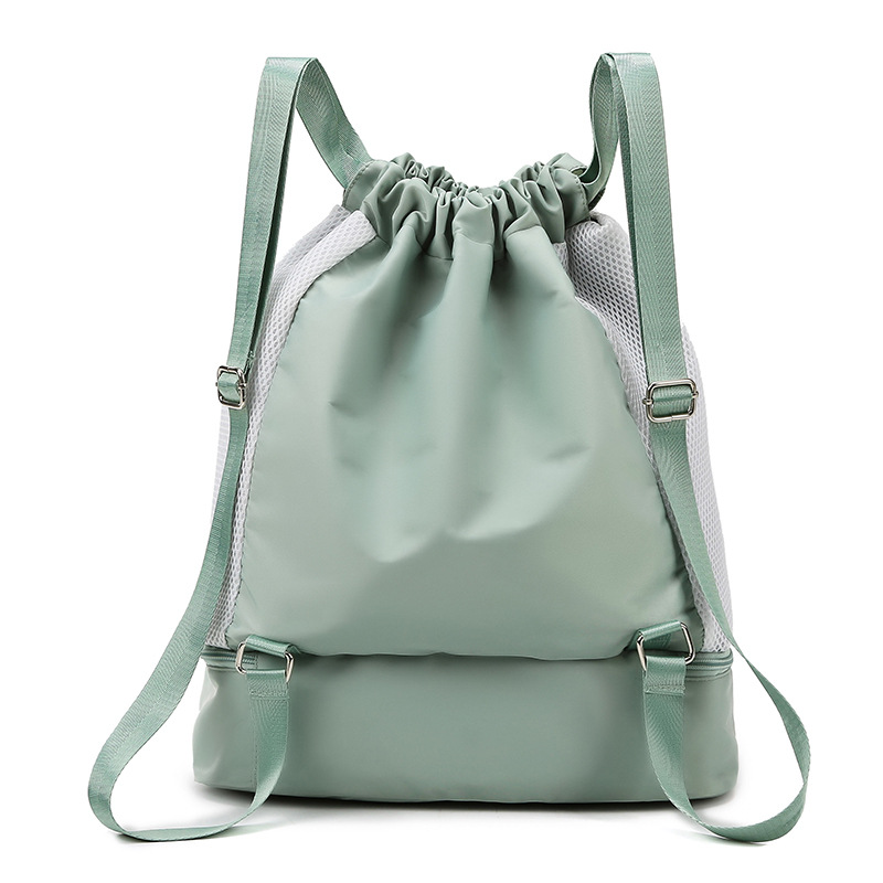 抽绳束口双肩包健身包干湿分离训练运动包洗漱包户外旅行游泳包产品图