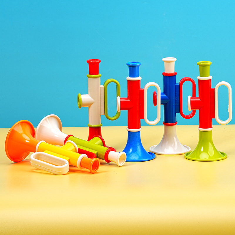 Children's plastic trumpets, little tick-tobs, trumpet toys, cheering props, kindergarten gifts, night market stalls Specification image