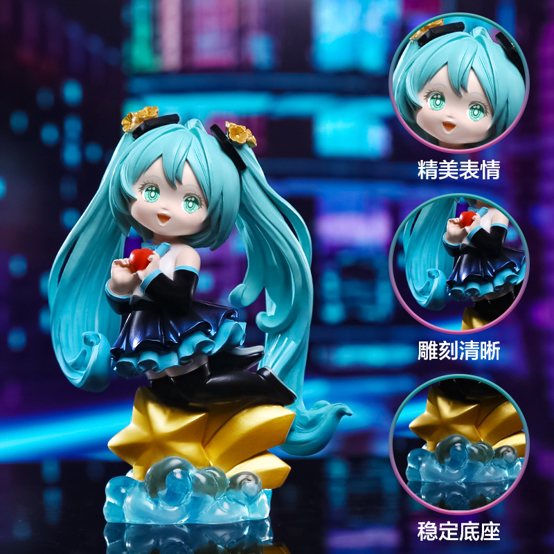 Virtual large-scale diva figurine, Hatsune Miku figurine model, landscape figurine, desktop figurine, resin handicraft Application Scenario