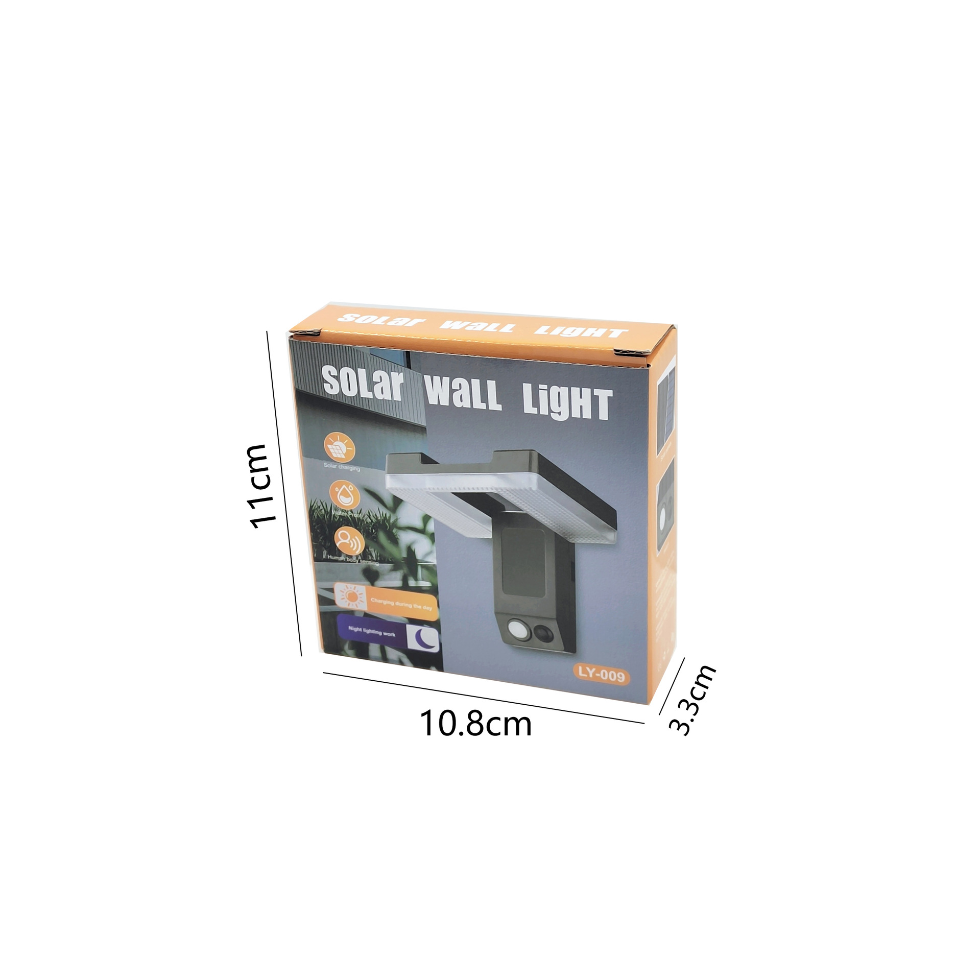 Cross-border blast estilo luz de pared solar al aire libre luz de patio luz de sensor solar luz solar para el hogar luz solar Specification image