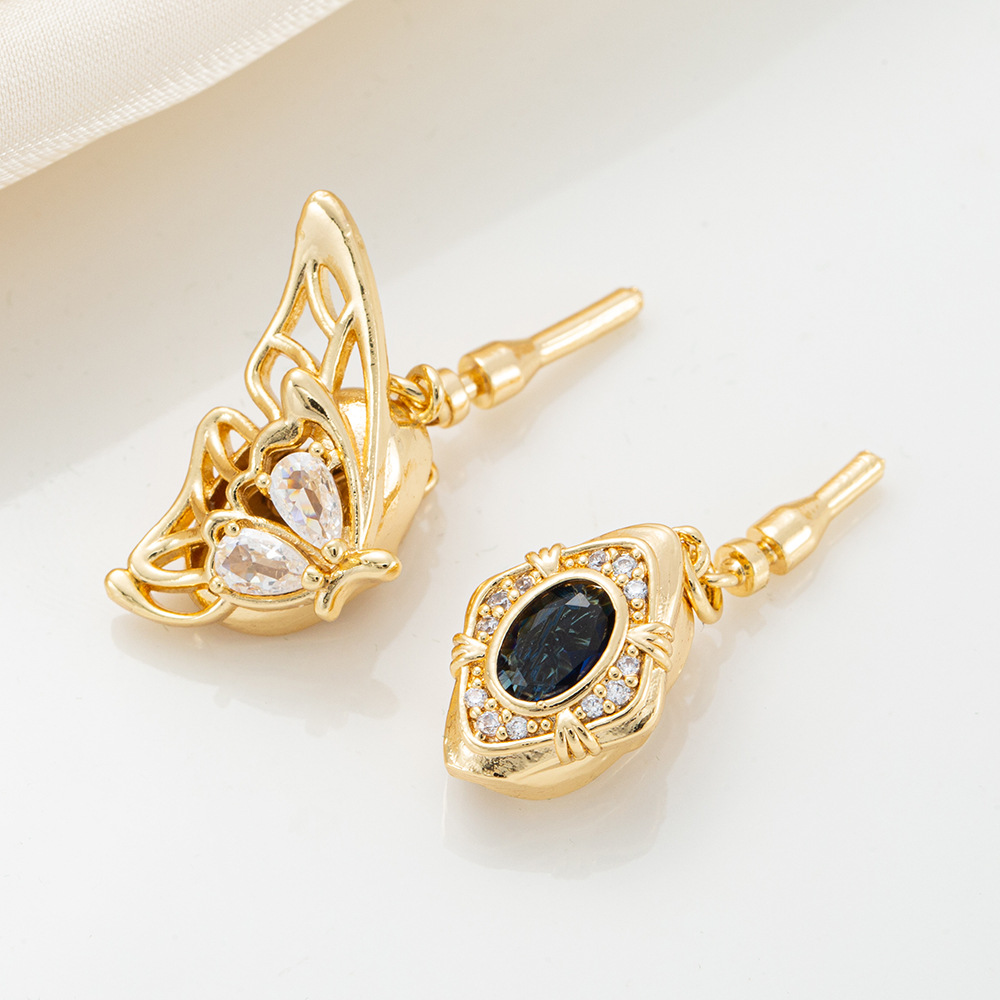 Copper-plated real gold pearl necklace, ingot clasp, diy bracelet, end clasp, clip clasp, plug clasp, connecting clasp, cross-border bestseller details Picture