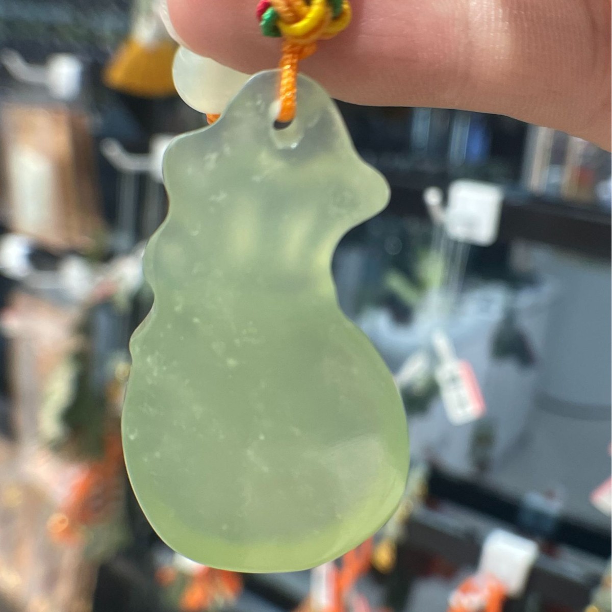 Live streaming natural xiujade jade bolsas de dinero color espiga nafo paquete de significado decorativo colgante de vehículo regalos al por mayor details Picture