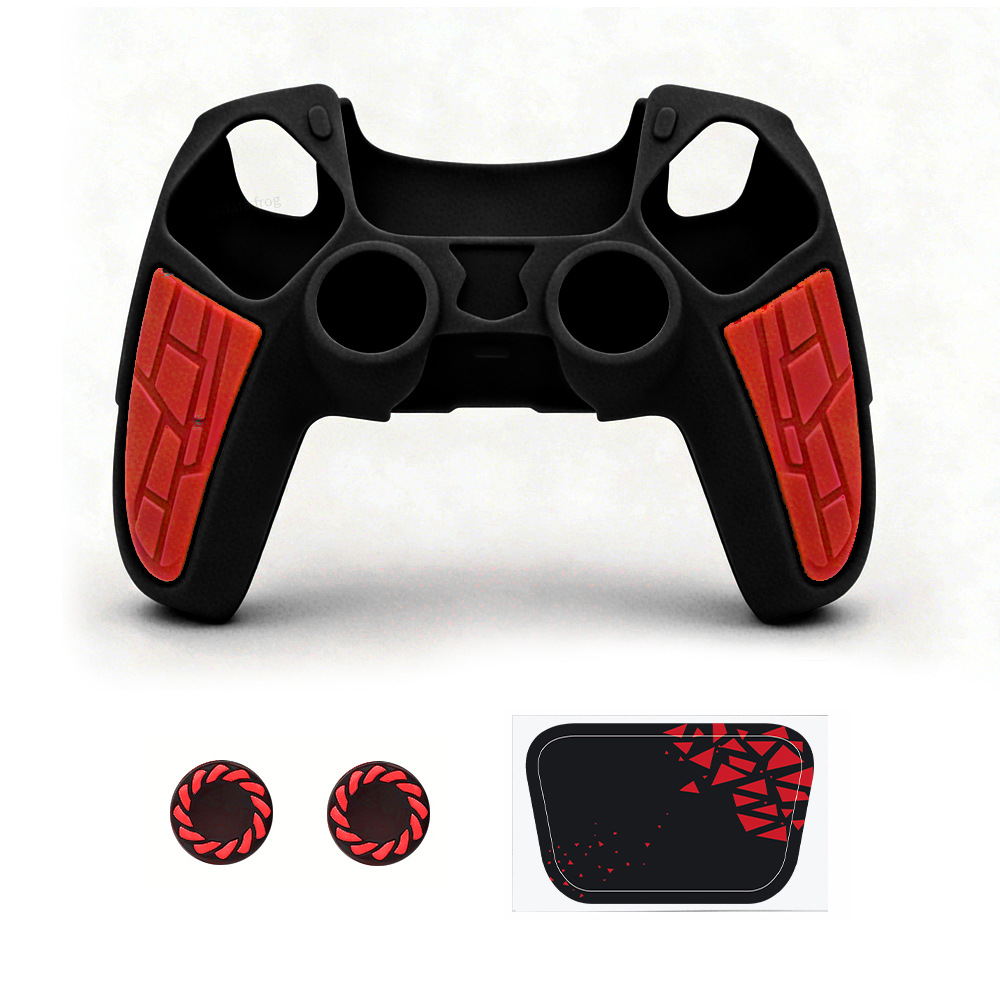 Adecuado para PS5 funda de textura gamepad protección de silicona funda antideslizante funda de silicona engrosada accesorios PS5 a prueba de polvo Item Picture