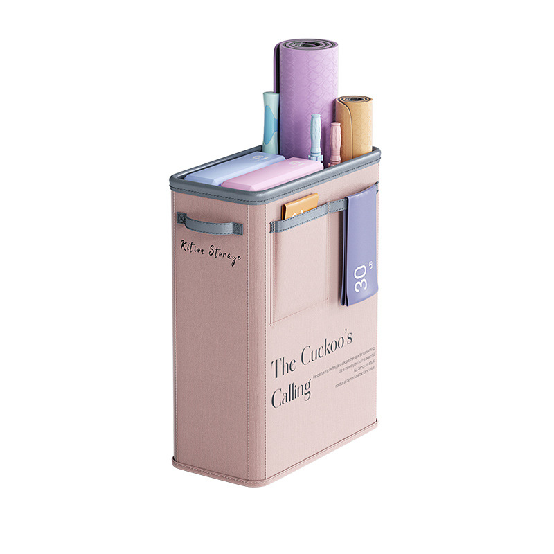 瑜伽收纳箱家用运动装备收纳神器可折叠杂物瑜伽垫整理布艺收纳筐