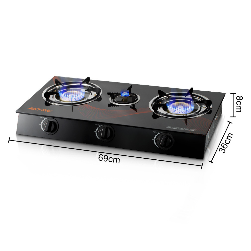 AKANE cross-border countertop gas stoves export European-style stoves, single-burner stoves, three-burner stoves, simple European-style gas stoves Application Scenario