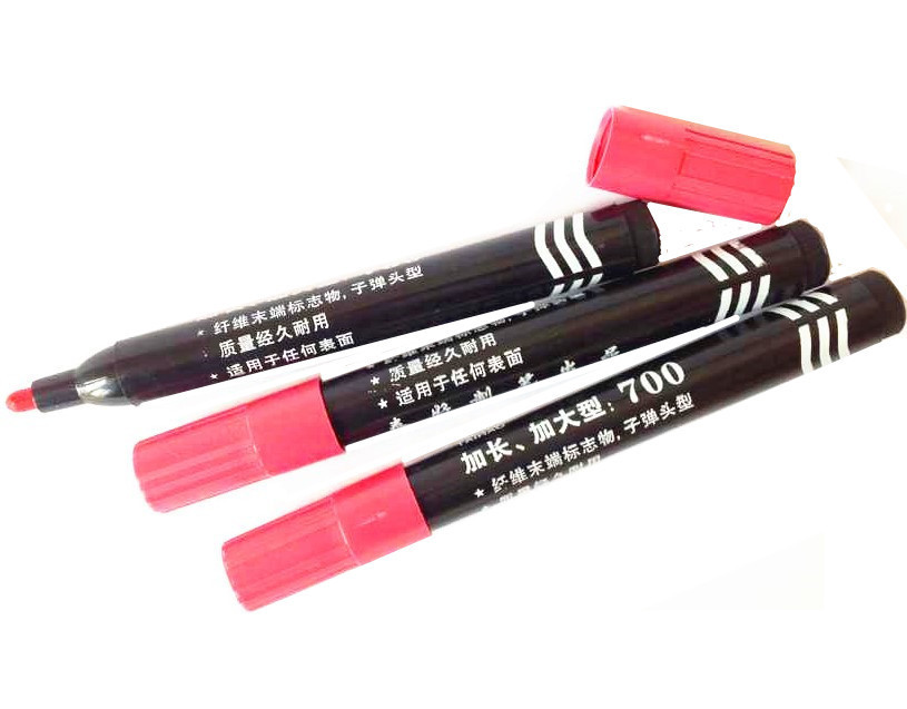 700-type oil-based marker pens, logistics and express delivery, shipping marks, advertising pens, marker pens, red, blue and black large-head pens wholesale details Picture