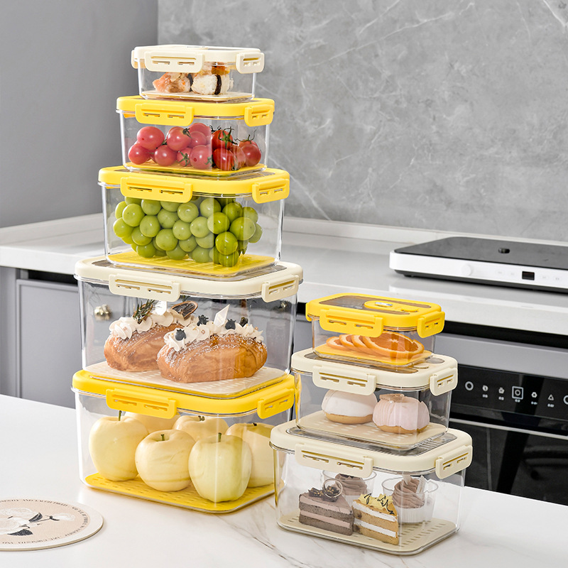 Refrigerator storage box, fresh-keeping box, food-grade food storage and organization wonder, freezer storage box, organization box, drawer