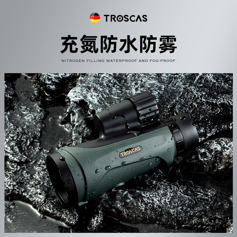 Wholesale of the new German TROSCAS Golden Eagle 12X50ED single-tube high-definition high-magnification telescope for mobile phone photography and bee hunting details Picture