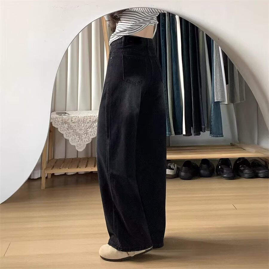 牛仔裤/带钻牛仔裤/牛仔裤阔腿/库存/牛仔短裤女细节图