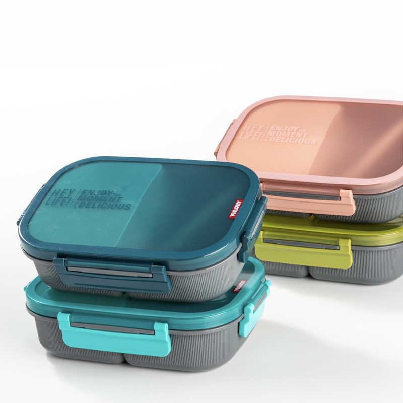 A372A万福跨境电商午餐盒密封饭盒减脂餐盒分格饭盒微波炉