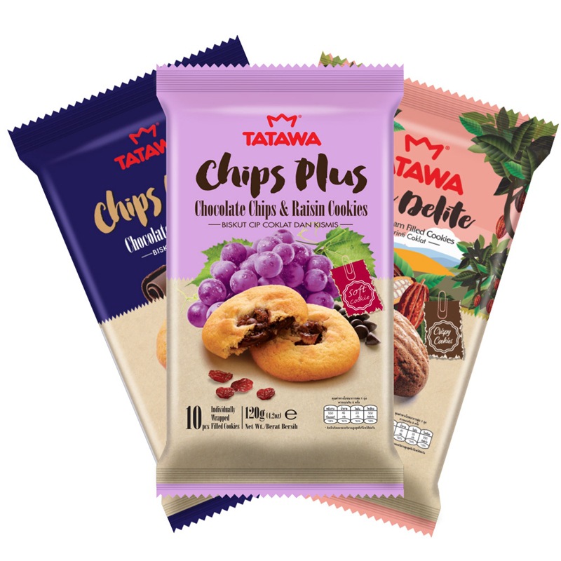 TATAWA Sandwich Cookie 120g, a Malaysian imported chocolate-flavored soft-filled cookie snack Item Picture