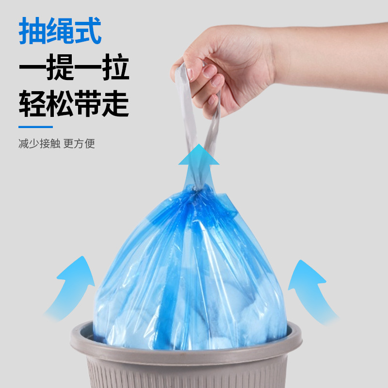 Pet garbage bags, thickened portable cat litter bags, cat litter boxes, EVOH odor-proof drawstring garbage bags Application Scenario