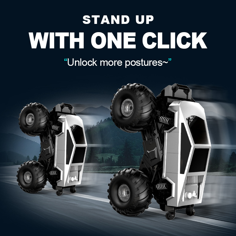 Cross-border Tesla Cyberpickup remote-controlled off-road water and land vehicle, four-wheel drive off-road charging, big feet, children and boys' toy Specification image