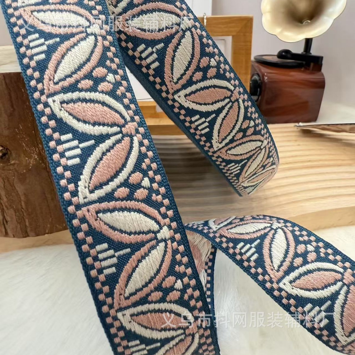 3.1cm flying saucer ethnic style jacquard embroidery webbing gift box packaging tape edge wrap tape performance costume accessories from the manufacturer Application Scenario