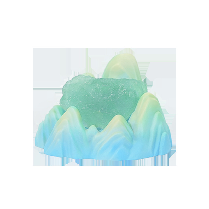 山川晶语水晶盲盒国风文创潮玩摆件文旅手伴手礼工位装饰品送闺蜜白底实物图