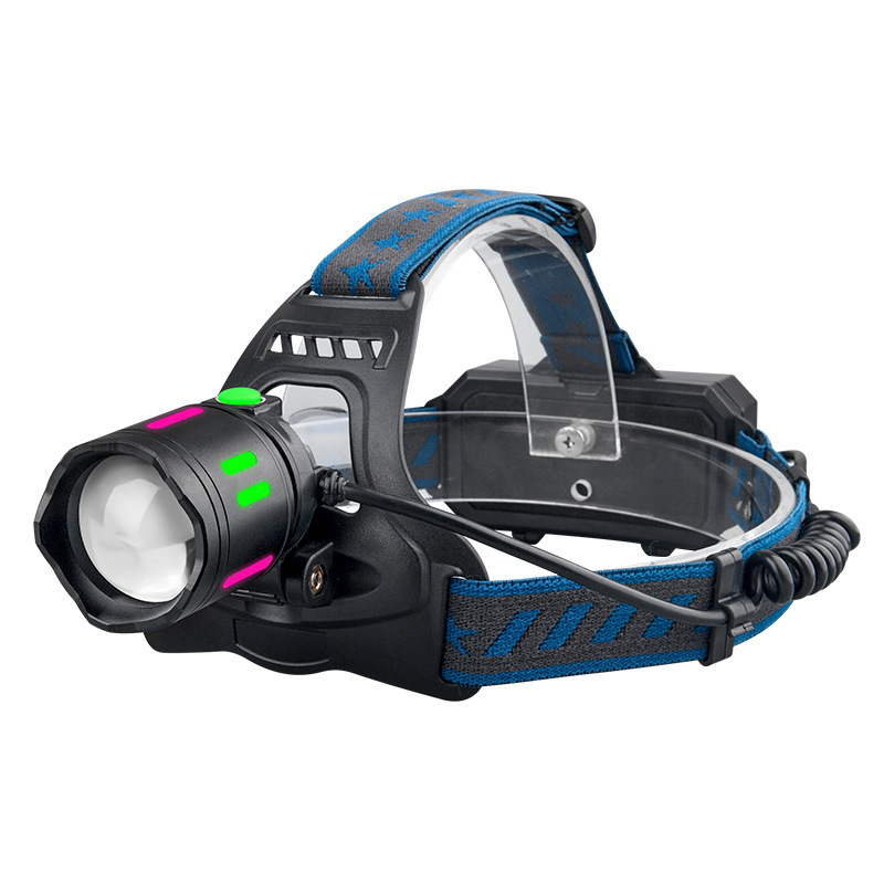 Aluminum Alloy Telescopic Focusing White Light Outdoor Long-Range Illumination Camping Patrol Portable Ultra-Bright White Laser Led Headlamp Item Picture