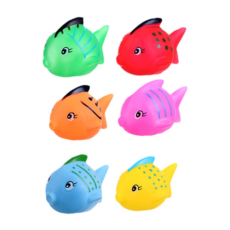 Cartoon 3C clownfish bath toys for children to play in water, babies to pinch and make sounds with rubber, Marine animal toys Item Picture