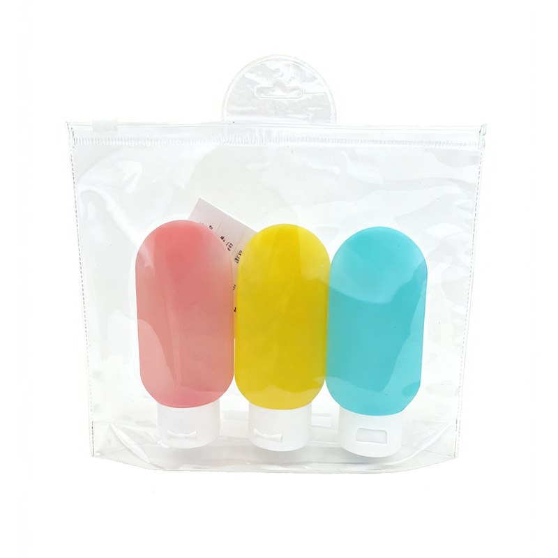 60ml three-piece set of flip-top flocking tube body wash portable travel products in cross-border stock Item Picture