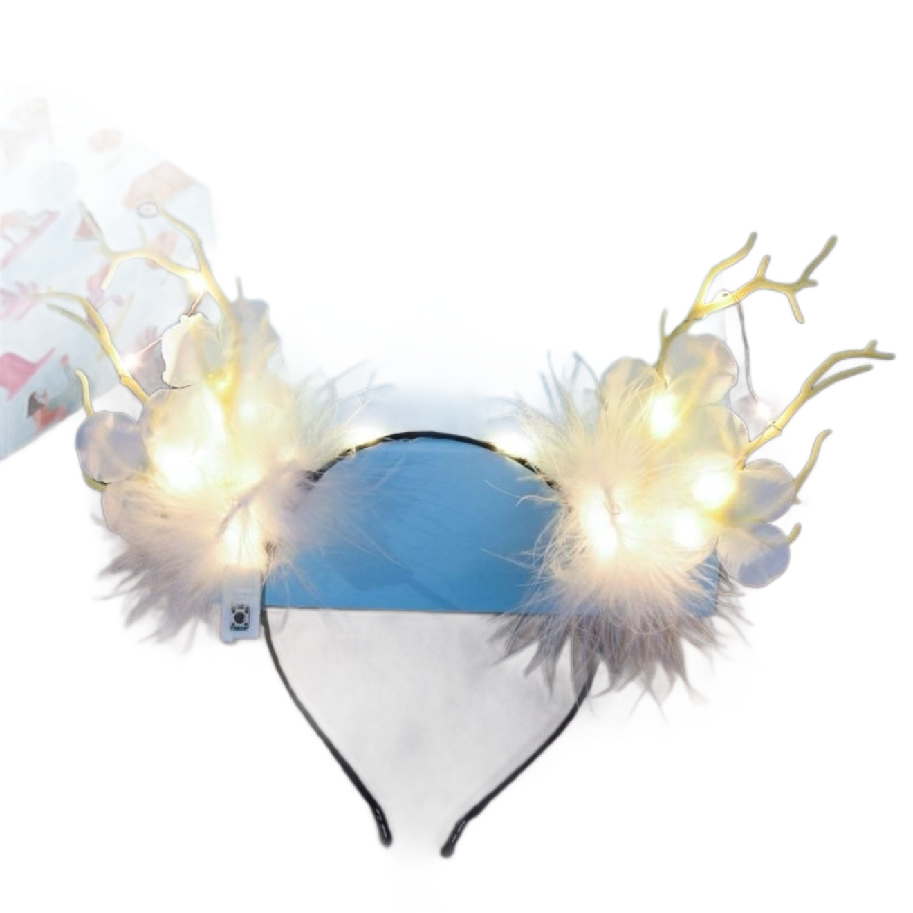 定制毛绒/毛绒公仔挂件定制/钩织/三角巾阿拉伯/小碎花蝴蝶结白底实物图