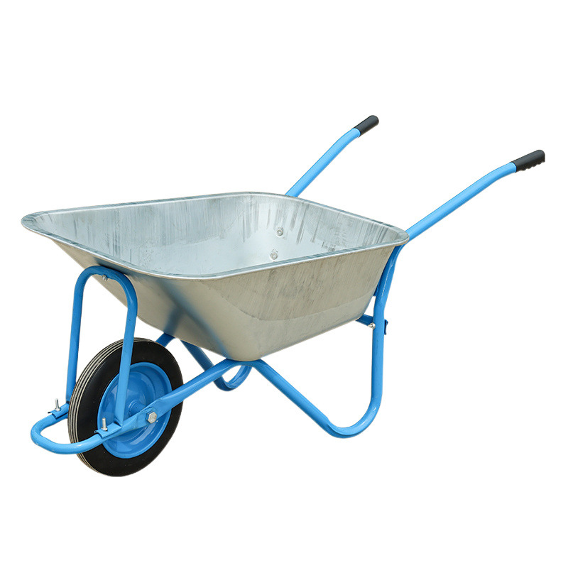 Single-wheel handcart for pushing sand and stones, household garbage, vegetables and fruits, large cargo box, one piece wholesale, cross-border manufacturer Item Picture