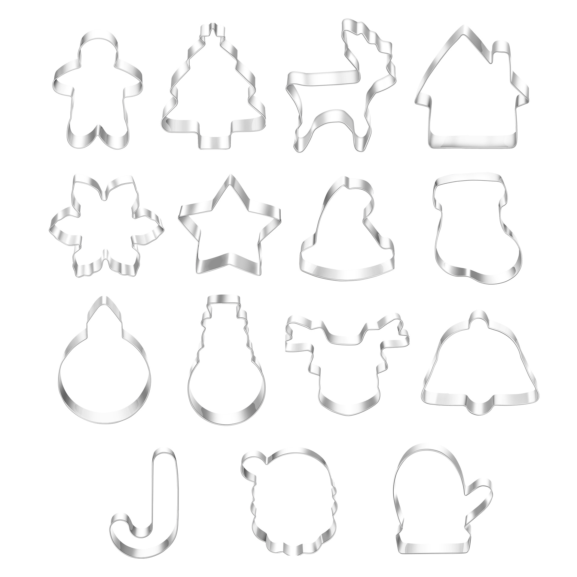 木柄饼干磨具切/三明治切模/50克铃兰花手压模具/厨房用品小工具/硅胶蛋糕膜白底实物图