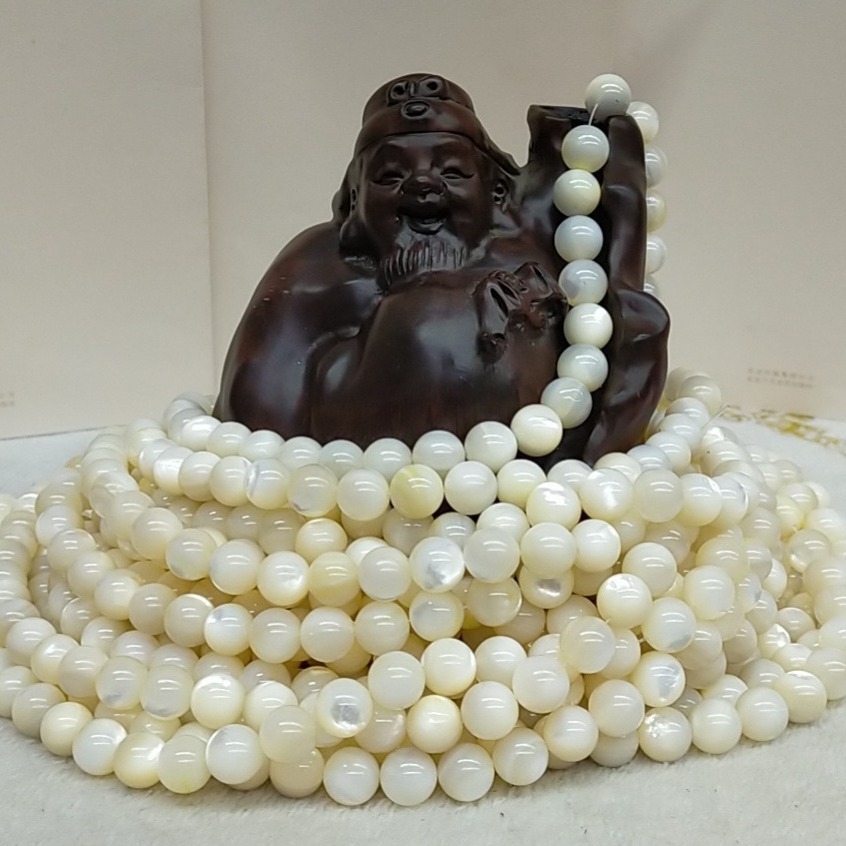 Factory direct supply of natural pearl oysters, natural mother oysters, loose beads, DIY jewelry accessories, beaded bracelets, Buddhist prayer beads wholesale Application Scenario
