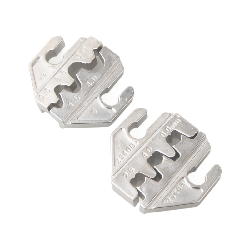 The SN ratchet type wire crimping pliers mold head, crimping pliers module, terminal pliers accessories, and the installation thickness of the crimping mouth is 4mm Item Picture