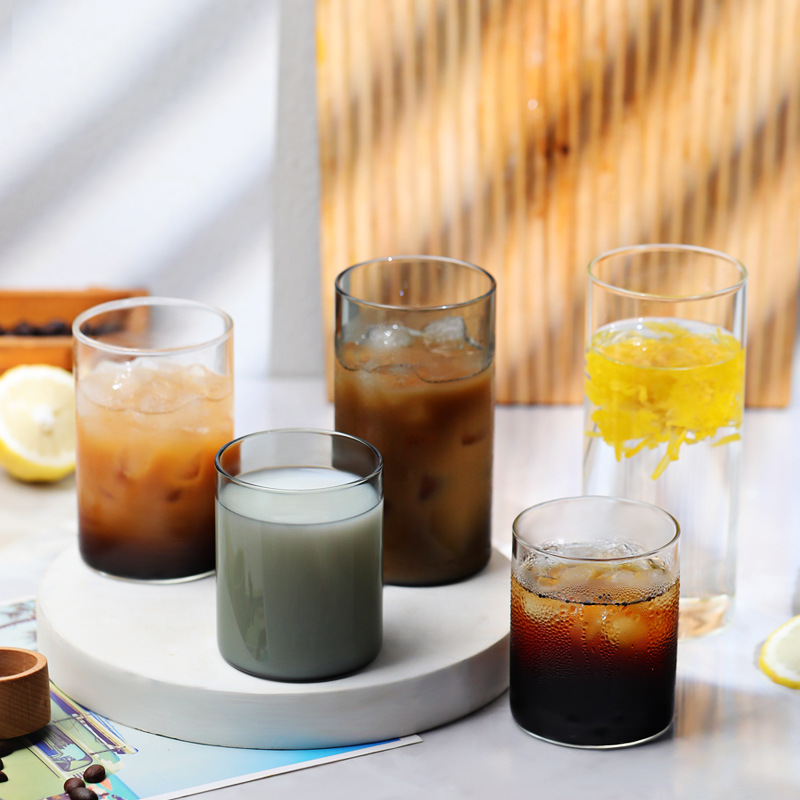 高硼硅玻璃水杯子定制耐高温泡茶杯牛奶早餐家用伴手礼品可创意杯