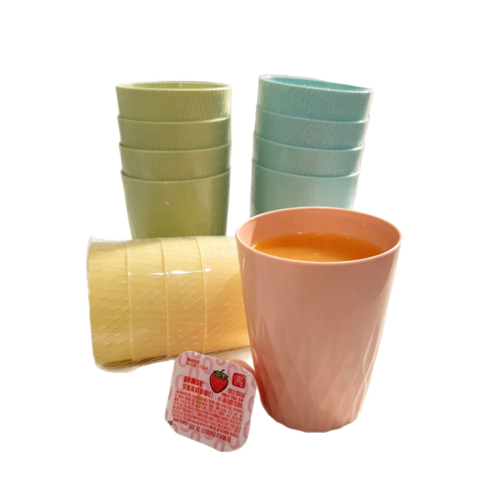 كأس ماكارون من البلاستيك هو كوب بسيط من البيت Cup Cup Cop Cop Cop Cop متعدد الألوان Item Picture