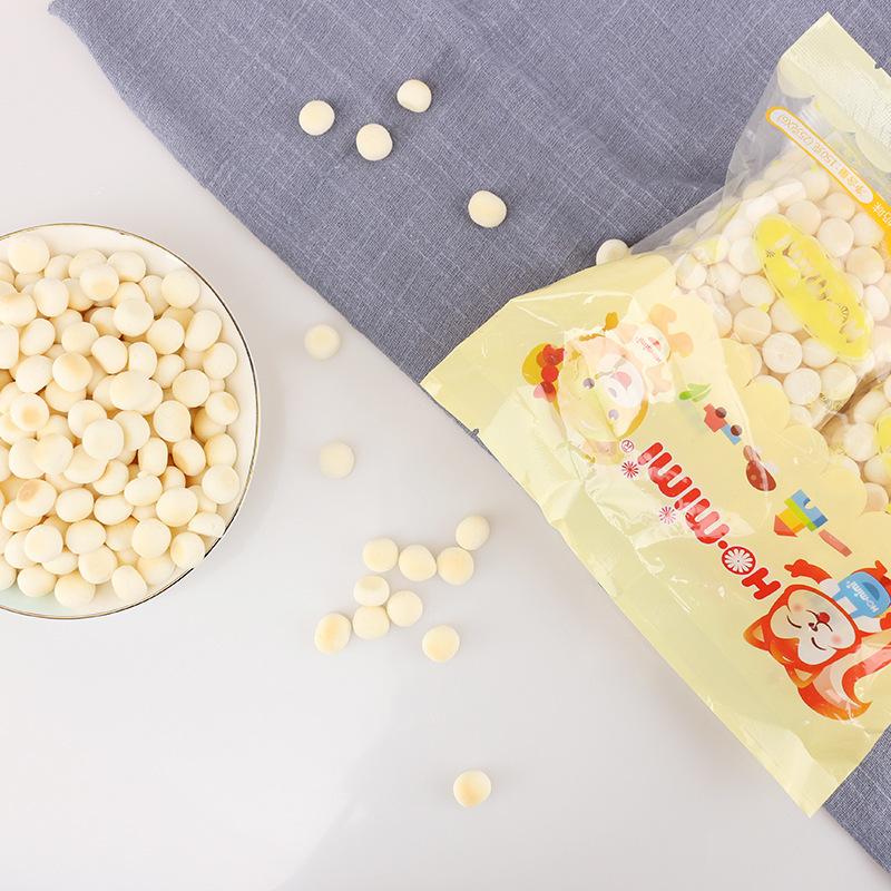 ho.mimi马来西亚进口奶香小馒头儿童零食奶豆饼干150g低钠零食品细节图