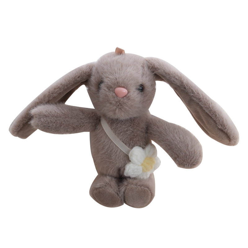 Cute little rabbit pendants, cute bags, plush decorations, toy dolls, keychains, trendy schoolbags, dolls, figurines, wholesale Item Picture