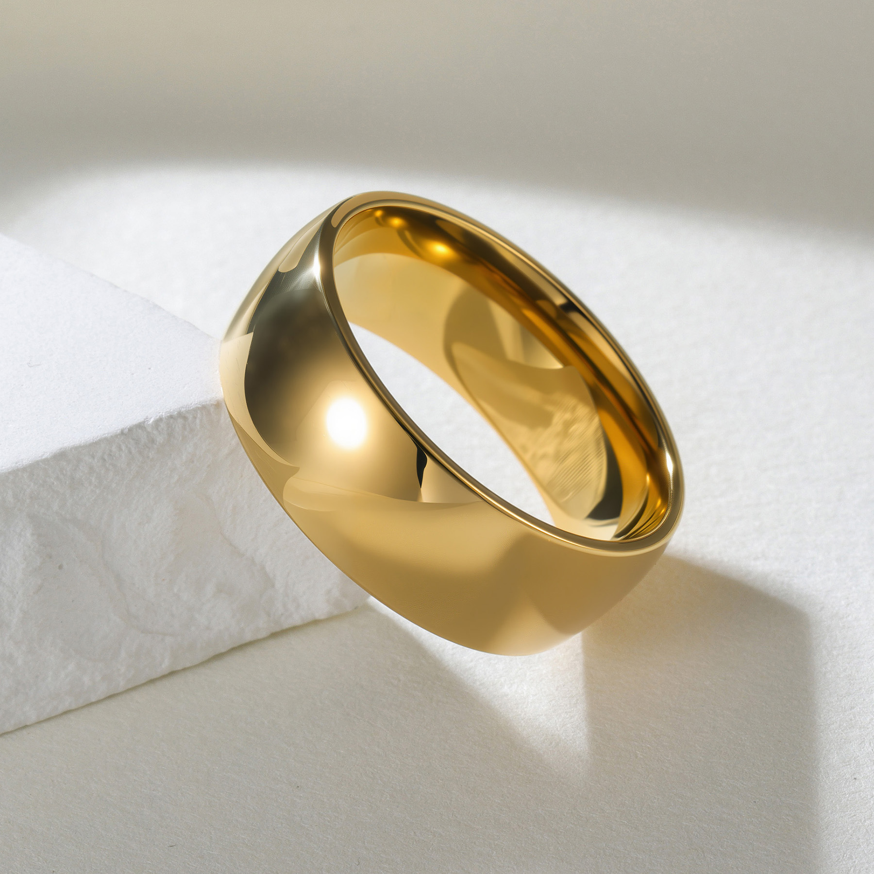 Cross-border stainless steel arc-shaped smooth ring, 2mm, 4mm, 6mm, 8mm, 12mm, vacuum electroplated in the furnace, no color fading Application Scenario