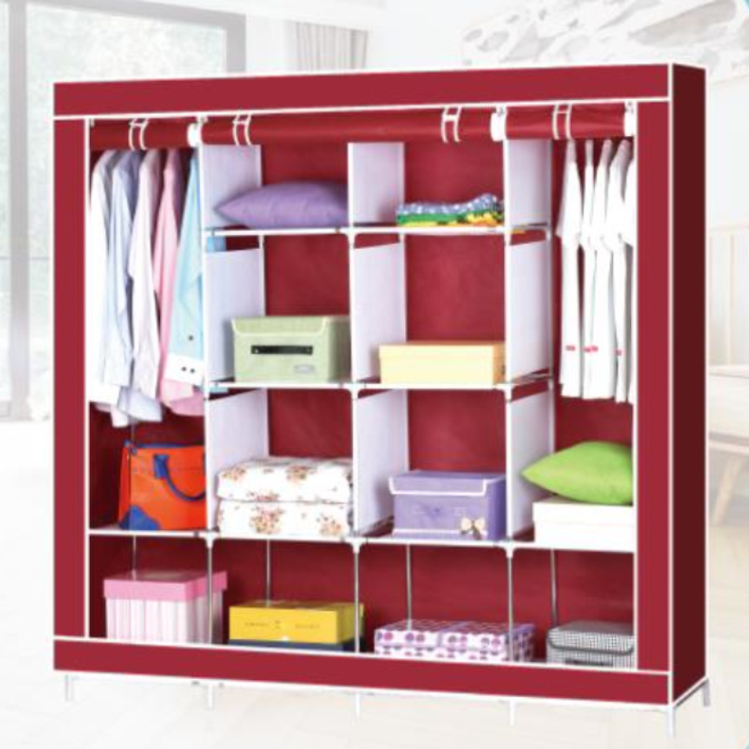 新款落地经济型简易衣柜家用卧室组装衣柜大空间收纳防尘加固衣柜