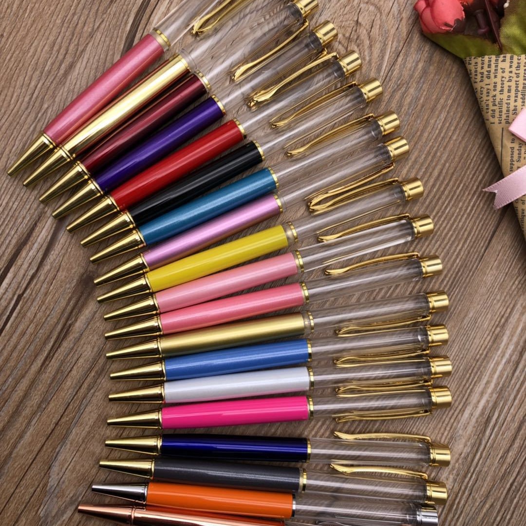 diy DIY oil pens, metal ballpoint pens, empty barrel pens, crystal pens and empty tube pens Item Picture