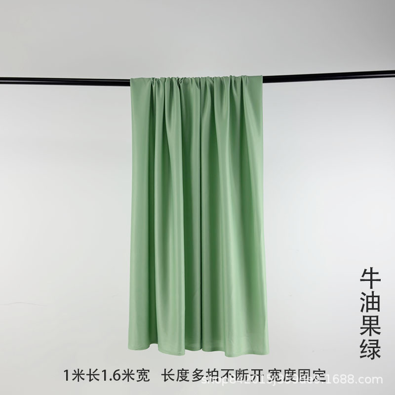 新中式全森系绿色中国风户外场景布置纱幔布幔幼儿园环创布料细节图