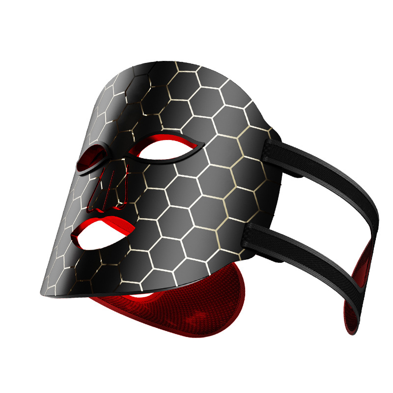 Cross-border LED home spectrometer, photon skin rejuvenation mask device, red and blue light silicone large exhaust light mask device, beauty Specification image
