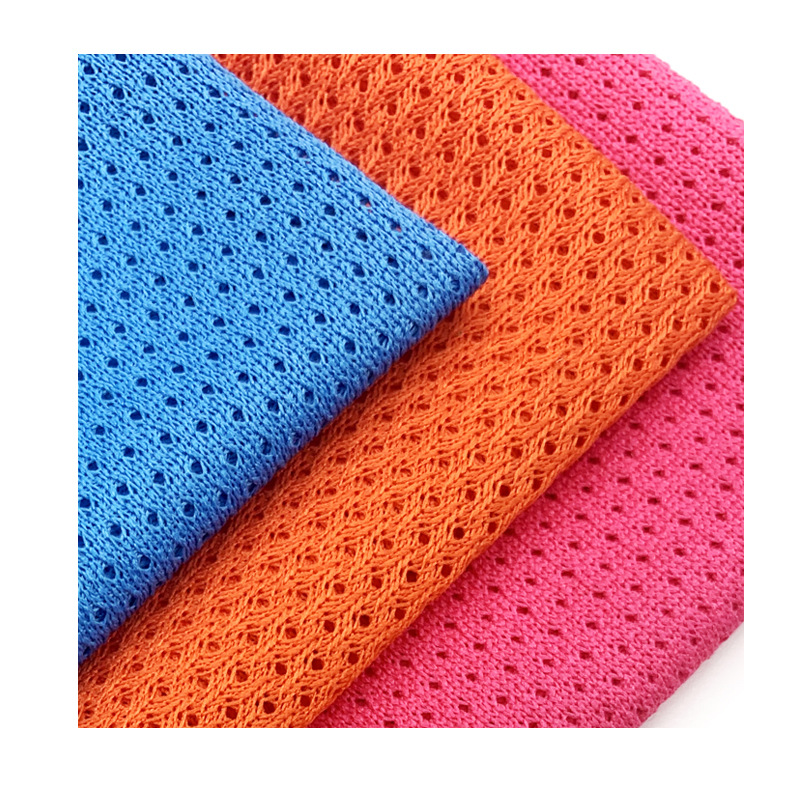 75d low-elasticity starry sky mesh fabric sportswear lining quick-drying fabric mesh fabric Polyester T-shirt knitted fabric mesh Item Picture