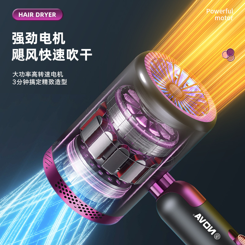 NOVA NV-7426 Blue Light Hair Care Folding Hair Dryer 1200W Hair Care, Hair nourishing, smooth and frizzy Specification image